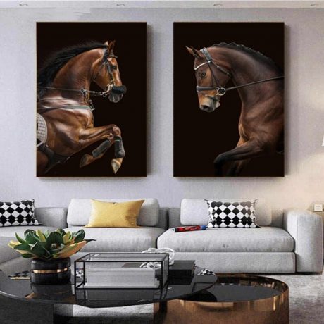 Tableau de Cheval Marron